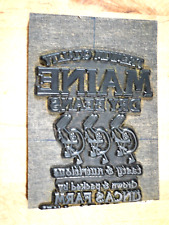 Vintage Printing Letterpress Rubber Block Cut Dry Beans 4 34 X 3 12 1054