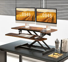 Flexispot Standing Desk Riser With Deep Keyboard Tray Stand Up Desk Converter