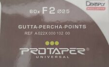 Protaper Universal F2 Gutta Percha Points Dentsply Tulsa Box Of 60 Dental Endo