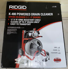 Ridgid 52363 K-400 Drain Cleaner Machine W 38 X 75ft Cable - New