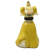 Vintage Trinket Box Colonial Yellow Dress Mannequin Form