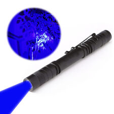 470nm Pen Type Blue Light Led Flashlight Hunting Night Vision Blue Led Torch