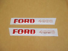 Vinyl Hood Decal Set Kit For Ford Decals 4000 4000su