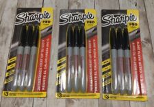 Lot Of 3-3 Packs Sharpie Pro - 9 Total Industrial Fine Point Permanent Markers
