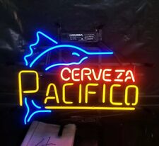 New Cerveza Pacifico Swordfish 20x16 Neon Light Sign Lamp Beer Bar Wall Decor