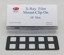 Dental Universal X-ray Film Mount Frames Size 2 Clip On 10 Slot 100pcbox
