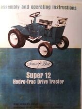 Sears 1968 Super Ss 12 Hydro-trac 917.25300 Lawn Garden Tractor Owners Manual Hp