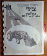 Ih International 1550 Loader For 354 454 574 Tractor Owners Operators Manual