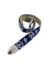 Dandrea Ace 06 2-inch Polyester Guitar Strap Peace Doves Blue And White New