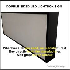 Double Sided Outdoor Led Lightbox Sign Signs 24x72x10 Extruded Aluminum
