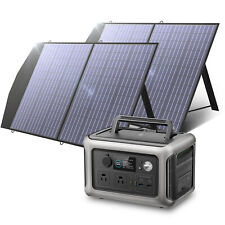 Allpowers R600 600w Solar Generator With 200w Solar Panel For Outdoor Camping