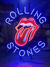 New Rolling Stones Music Lamp Neon Light Sign 17x14 With Hd Vivid Printing