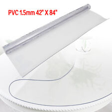 Fitted Plastic Desk Cover Clear Pvc Vinyl Table Protector 1.5mm Thick Waterproof