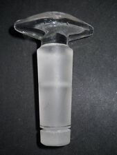 Corning Pyrex 3mm T-bore 3-way Solid Glass Stopcock Plug