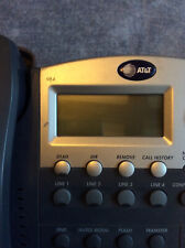 Att 984 4-line Corded Small Wall Desk Mount Business System Speaker Telephone