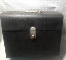 Vintage Climax Black Metal File Box Storage Usa