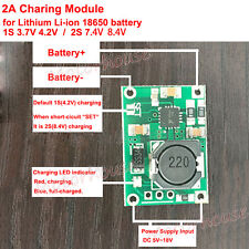 1s 2s 3.7v 7.4v Lithium Li-ion Lipo 18650 Battery Charger Board Charging Module