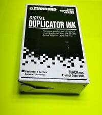 Genuine Standard Digital Duplicator Black Ink For Riso Gr Ra Rc Series 2 Bottles