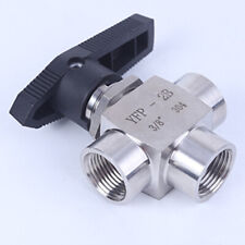 Gas 3 Way Ball Valve 38 Npt Stainless Steel Flow Control Panel Mount Wog