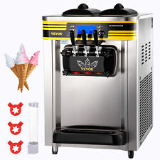 Vevor Commercial Ice Cream Maker 22-30lh 2350w Countertop Soft Serve Machine