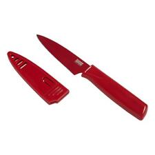 Kuhn Rikon Colori Non-stick Straight Paring Knife With Safety Sheath 4 Inch