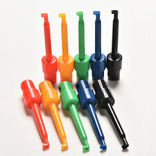 10x Lead Wire Kit Test Hook Clip Grabbers Test Probe Smtsmd For Multimetegw