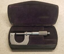 Vintage Brown Sharpe Outside Micrometer 0-1 Inch 8 With Case
