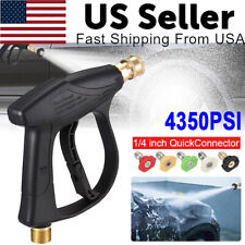 14 High Pressure Washer Gun 4350 Psi Car Wash Foam Spray Short Wand W Nozzle