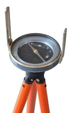 Vintage Survey Compass With Tripod Stand Surveying Equipment For Engineering