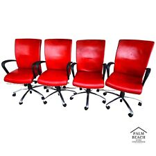 Office Conference Chairs Leather By Cabot Wrenn Set Of 4