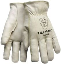 Tillman 1420 Unlined Cowhide Protective Top Grain Leather Drivers Work Gloves