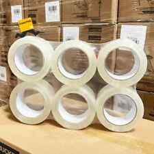 6 Rolls Carton Sealing Clear Packing Tape Box Shipping 1.8 Mil 2 X 110 Yards Us