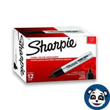 Sharpie 15001 King Size Permanent Markers Large Chisel Tip Black 12box