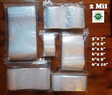 5x 78 6x 68910 Clear 2 Mil Plastic Top Lock Seal Bag 2mil Zip Baggies