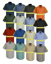 Red Kap Enhanced Visibility Hi Vis Reflective Safety Work Towing Uniform Shirts