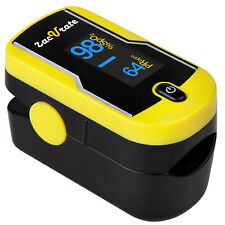 Pulse Oximeter Fingertip Blood Oxygen Saturation Monitor Yellow No Batteries