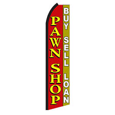 Pawn Shop Advertising Sign Swooper Feather Flutter Banner Flag Only
