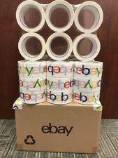 24 Rolls Pack Ebay Color Shipping Packing Tape 2 - 75 Yard - 2.7mil Thick