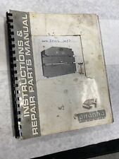 Piranha 250 Ton Press Brake Instructions Repair Parts Manual