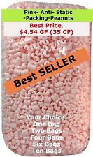 Packing Peanuts Shipping Antistatic Fill Loose Gallons Ft Pink 3.57142135 Cf