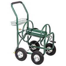 Garden Water Hose Reel Cart Outdoor Heavy Duty Yard Planting Wbasket