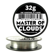 100 Ft - 32 Gauge Awg A1 Kanthal Round Wire 0.20 Mm Resistance A-1 32g Ga 100