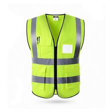 Safety Reflective Vest Security Visibility Shirt Construction Traffic Warehouse