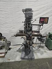 Bridgeport Mill 1 Hp 36 Inch Dro Power Feed Collets Chrome Ways 6 Vise Milling