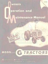 Minneapolis Moline G Gtb Operator Maintenance Manual