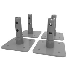 Scaffolding Base Plate Steel 4-pack Tools For Leveling Baker Style Scaffolding