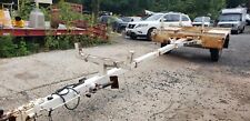 Utility Pole Trailer Steel Pipe Carrier Telephone Pole Trailer Extends 20