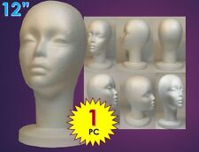 Wig Female Styrofoam Head Foam Mannequin Display 121pc