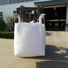 Heavy Duty Fibc Bulk Super Ton Bag 2200lbs 35x35x43 Duffle Top Flat Bottom Sacks