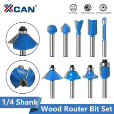 12pcs Wood Router Bit Set Milling Cutter 14 Shank Carbide Tip Door Trim Cut